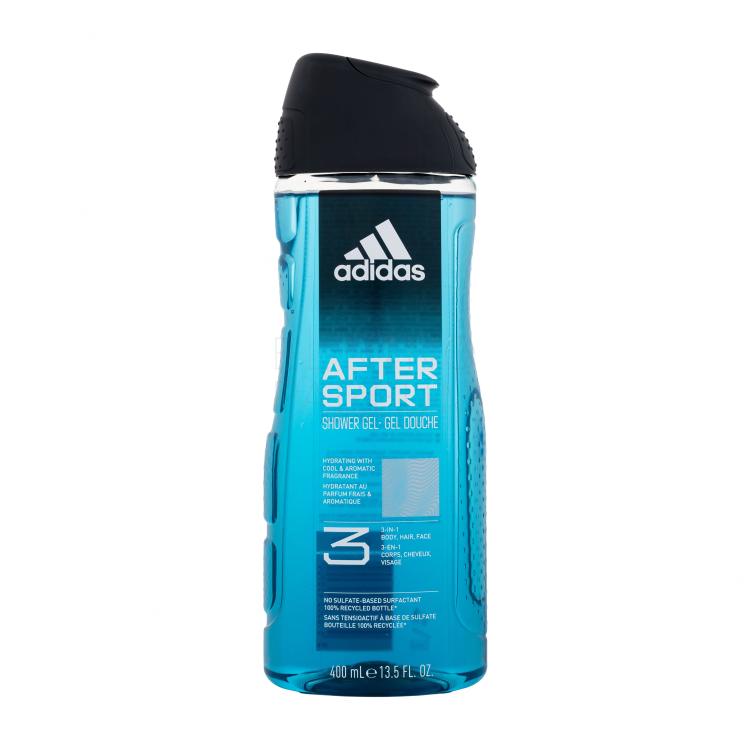 Adidas After Sport Shower Gel 3-In-1 Żel pod prysznic dla mężczyzn 400 ml