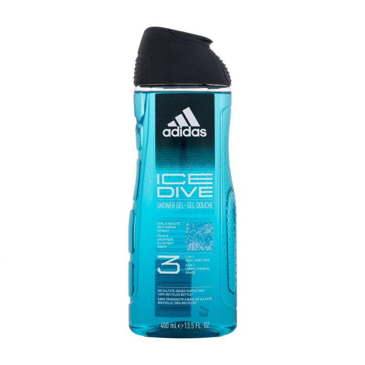 Adidas Ice Dive Shower Gel 3-In-1 Żel pod prysznic dla mężczyzn 400 ml