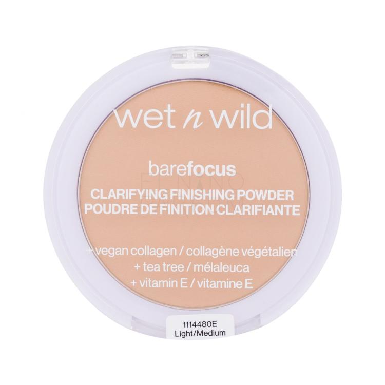 Wet n Wild Bare Focus Clarifying Finishing Powder Puder dla kobiet 6 g Odcień Light-Medium
