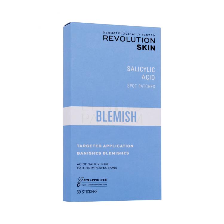 Revolution Skincare Blemish Salicylic Acid Spot Patches Preparaty punktowe dla kobiet 60 szt
