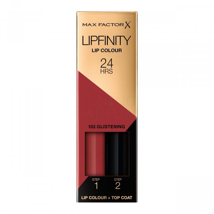 Max Factor Lipfinity 24HRS Lip Colour Pomadka dla kobiet 4,2 g Odcień 102 Glistening