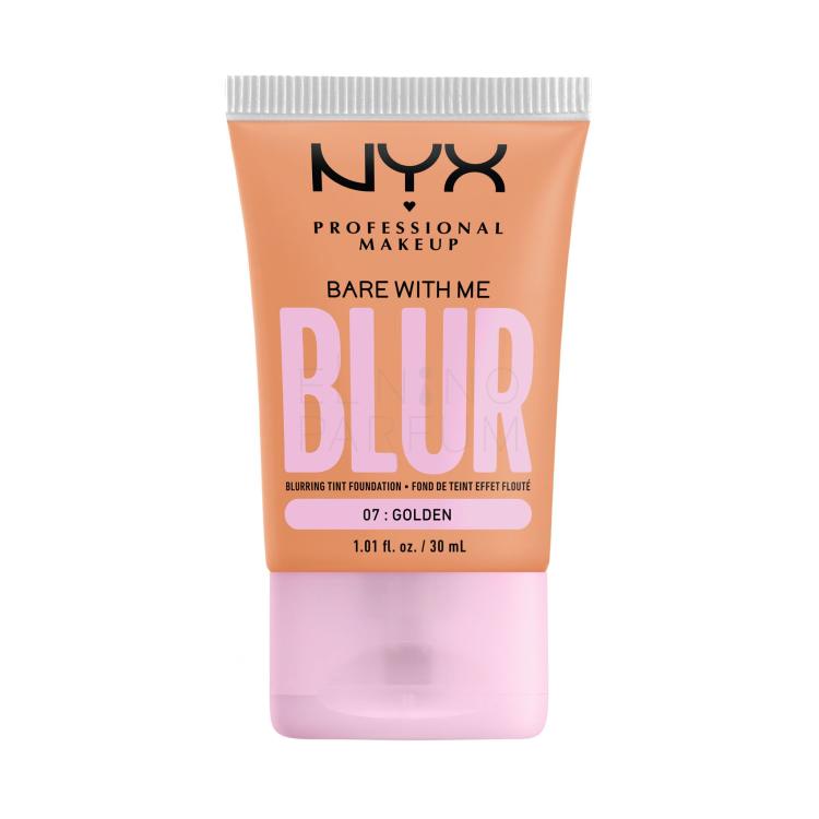 NYX Professional Makeup Bare With Me Blur Tint Foundation Podkład dla kobiet 30 ml Odcień 07 Golden