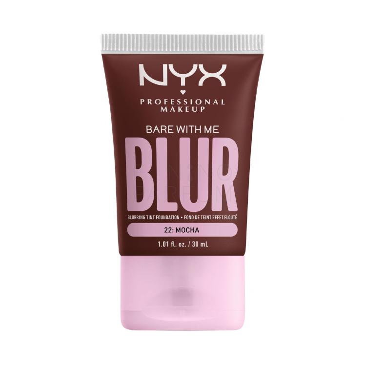 NYX Professional Makeup Bare With Me Blur Tint Foundation Podkład dla kobiet 30 ml Odcień 22 Mocha
