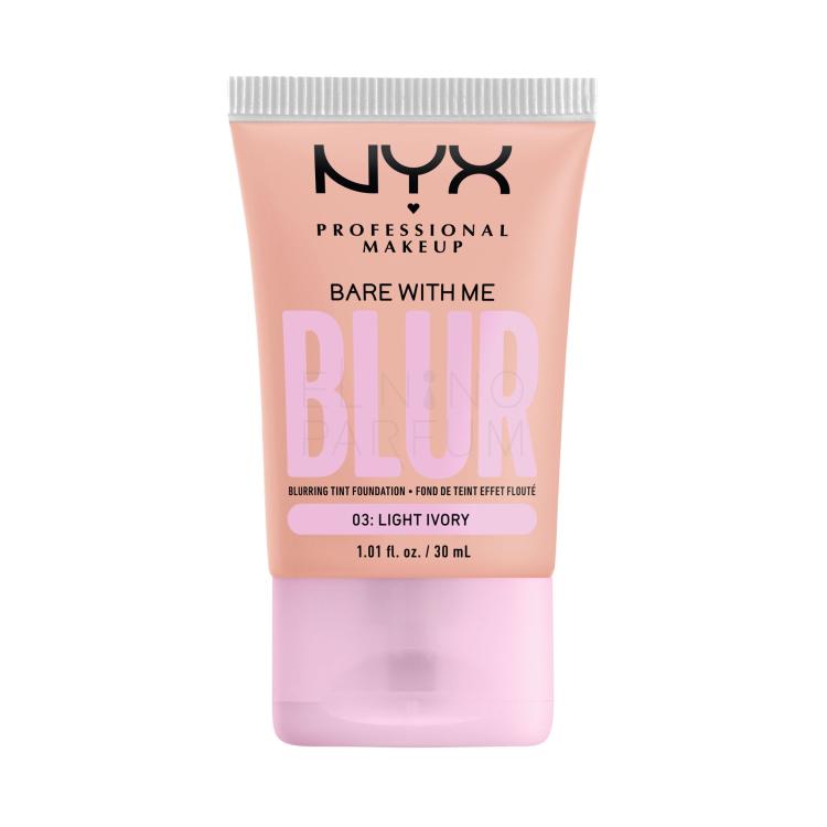 NYX Professional Makeup Bare With Me Blur Tint Foundation Podkład dla kobiet 30 ml Odcień 03 Light Ivory