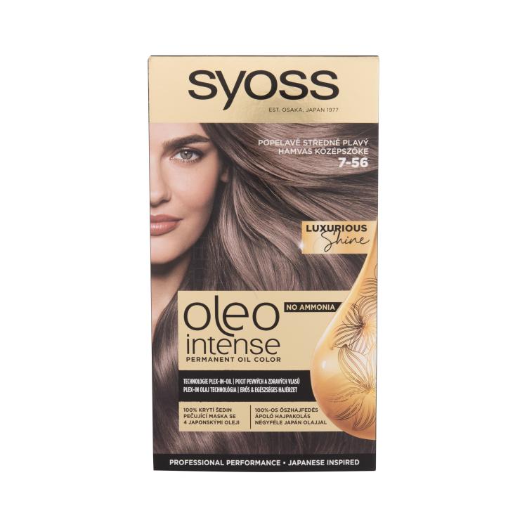 Syoss Oleo Intense Permanent Oil Color Farba do włosów dla kobiet 50 ml Odcień 7-56 Ashy Medium Blonde