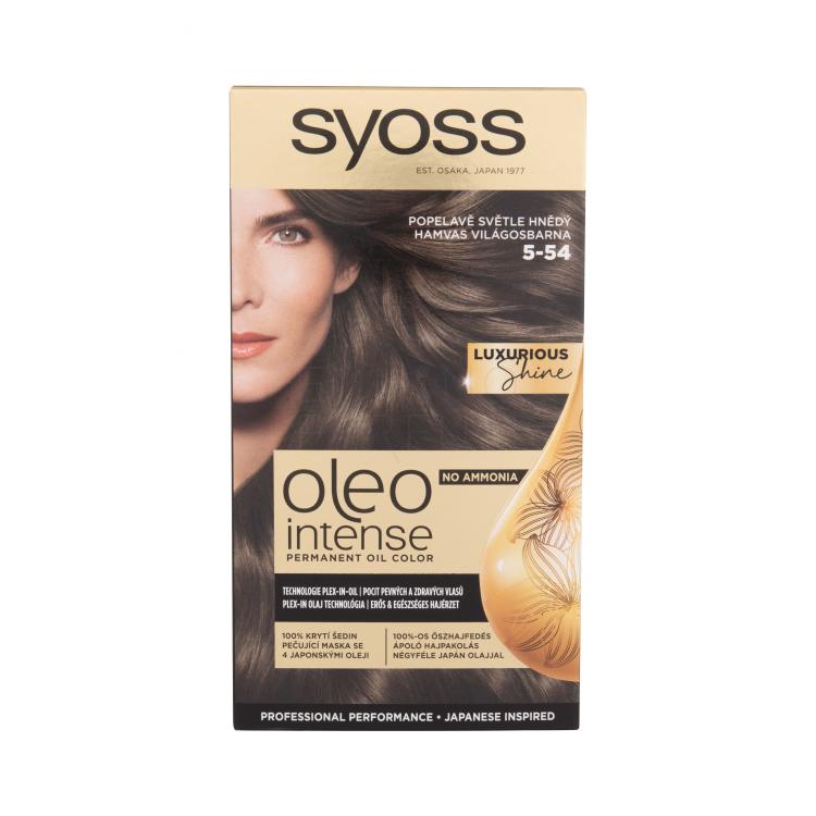Syoss Oleo Intense Permanent Oil Color Farba do włosów dla kobiet 50 ml Odcień 5-54 Ash Light Brown