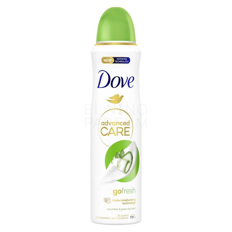 Dove Advanced Care Go Fresh Cucumber &amp; Green Tea 72h Antyperspirant dla kobiet 150 ml