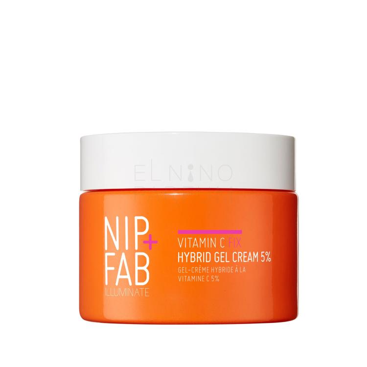 NIP+FAB Illuminate Vitamin C Fix Hybrid Gel Cream 5% Krem do twarzy na dzień dla kobiet 50 ml