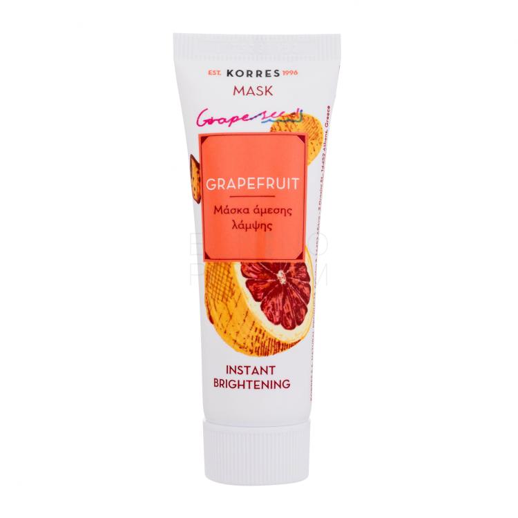 Korres Grapefruit Instant Brightening Mask Maseczka do twarzy dla kobiet 18 ml