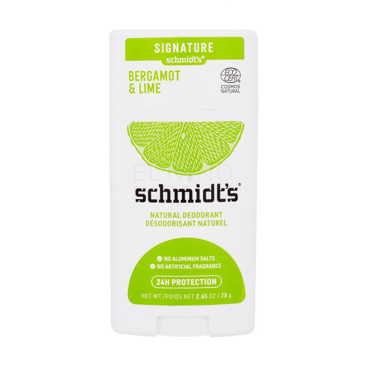 schmidt&#039;s Bergamot &amp; Lime Natural Deodorant Dezodorant dla kobiet 75 g