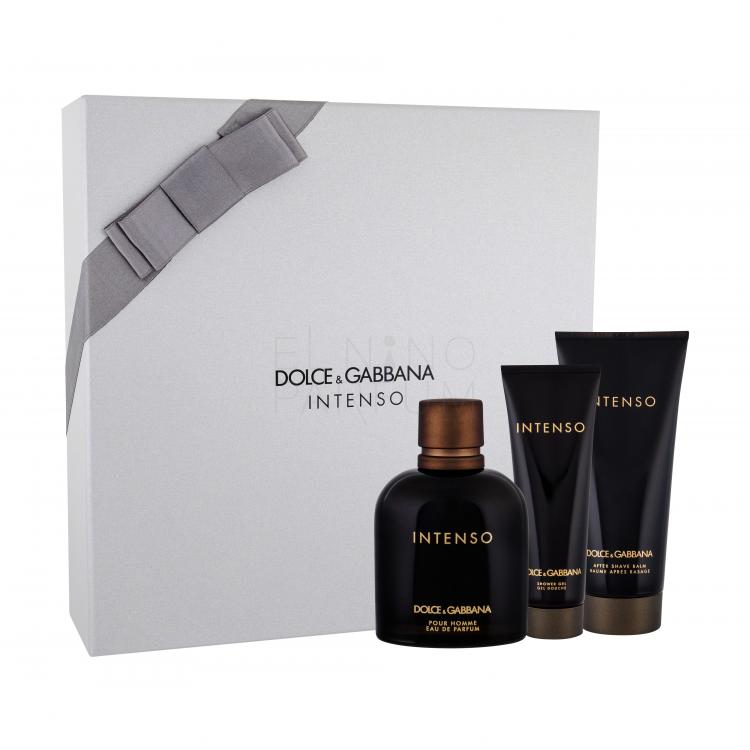 Dolce&amp;Gabbana Pour Homme Intenso Zestaw Edp 125ml + 100ml Balsam po goleniu + 50ml Żel pod prysznic