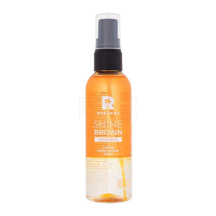 Byrokko Shine Brown Original 2-Phase Super Tanning Spray Preparat do opalania ciała dla kobiet 104 ml