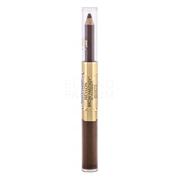 Revlon Brow Fantasy Pencil &amp; Gel Zestawy i palety do brwi dla kobiet 1,49 g Odcień Brunette
