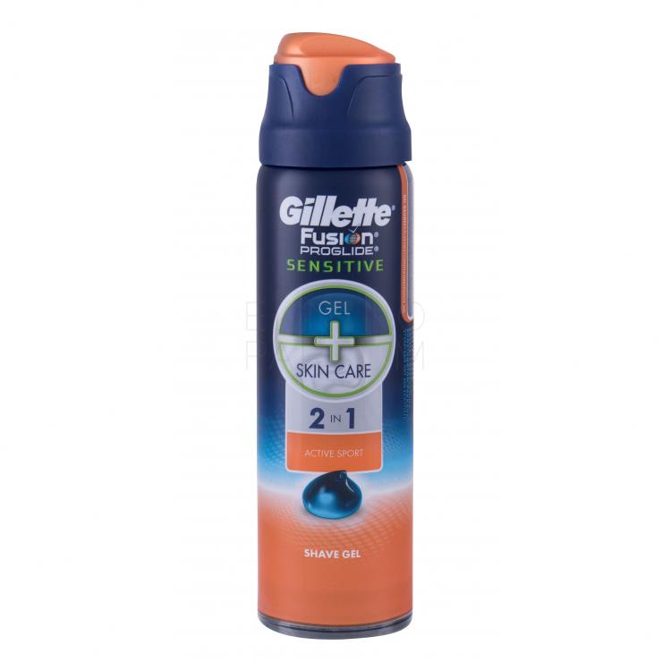 Gillette Fusion Proglide Sensitive 2in1 Active Sport Żel do golenia dla mężczyzn 170 ml