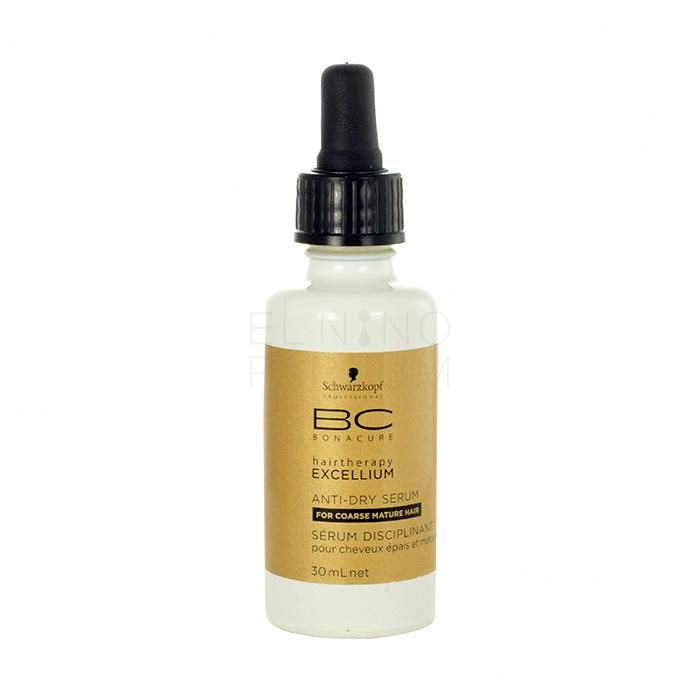Schwarzkopf Professional BC Bonacure Excellium Anti-Dry Serum do włosów dla kobiet 30 ml Uszkodzone pudełko
