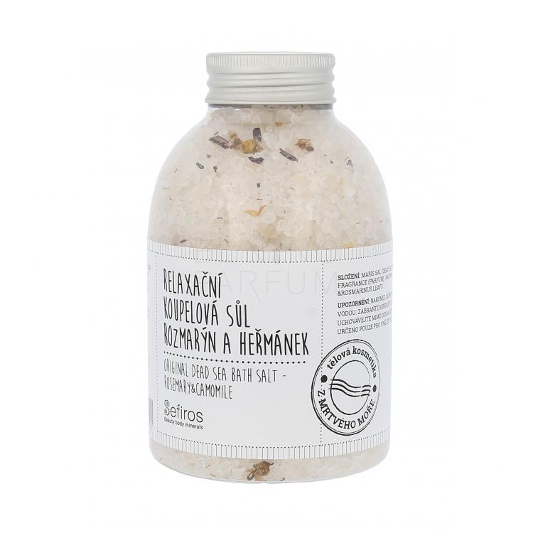 Sefiros Original Dead Sea Bath Salt Rosemary &amp; Camomile Sól do kąpieli dla kobiet 500 g