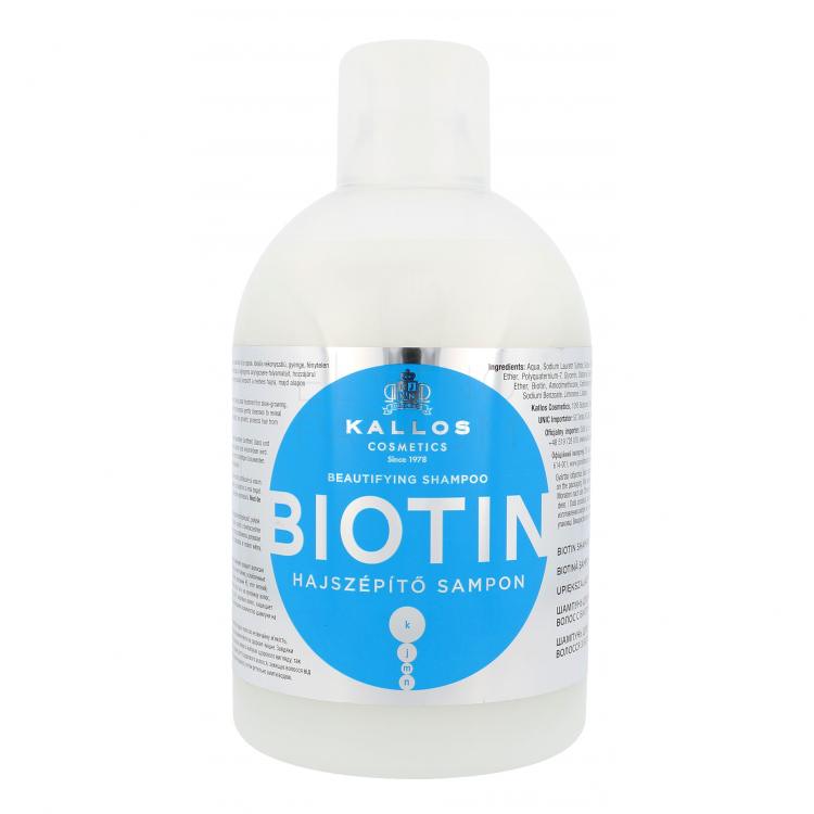 Kallos Cosmetics Biotin Szampon do włosów dla kobiet 1000 ml