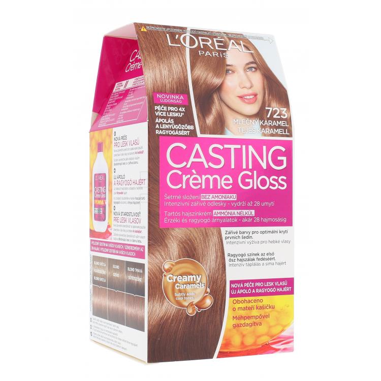 L&#039;Oréal Paris Casting Creme Gloss Farba do włosów dla kobiet 48 ml Odcień 723 Dulce De Leche