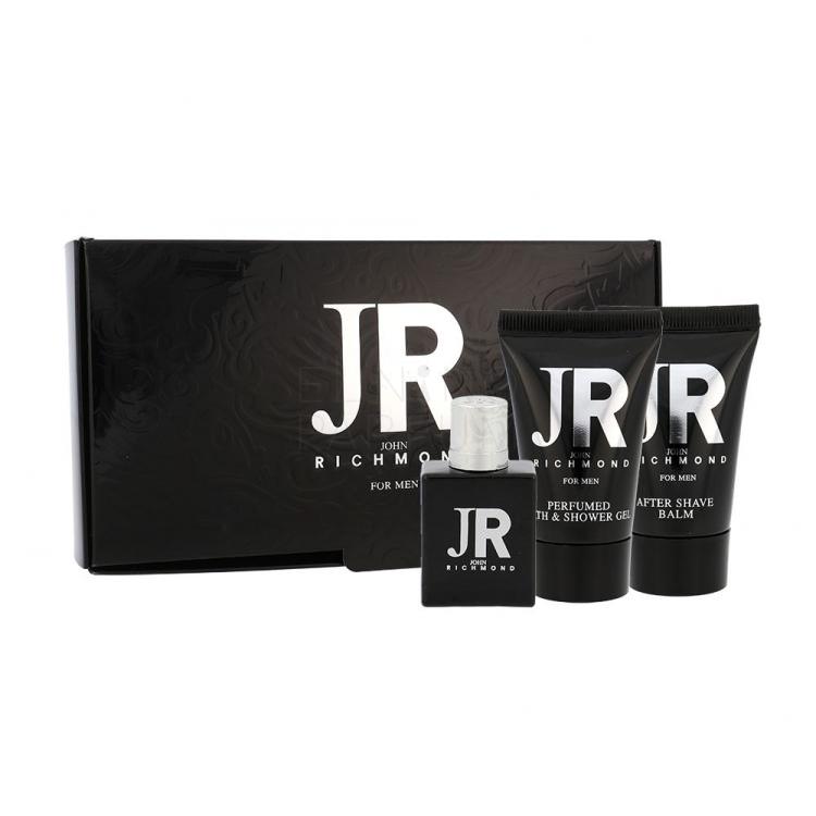 John Richmond John Richmond For Men Zestaw Edt 4,5ml + 25ml After shave balm + 25ml Shower gel Uszkodzone pudełko