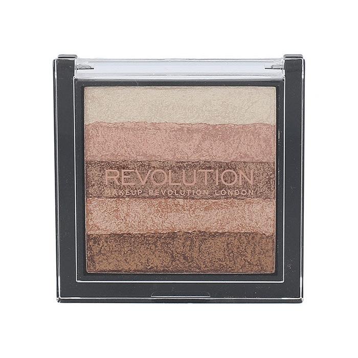 Makeup Revolution London Shimmer Brick Rozświetlacz dla kobiet 7 g Odcień Radiant