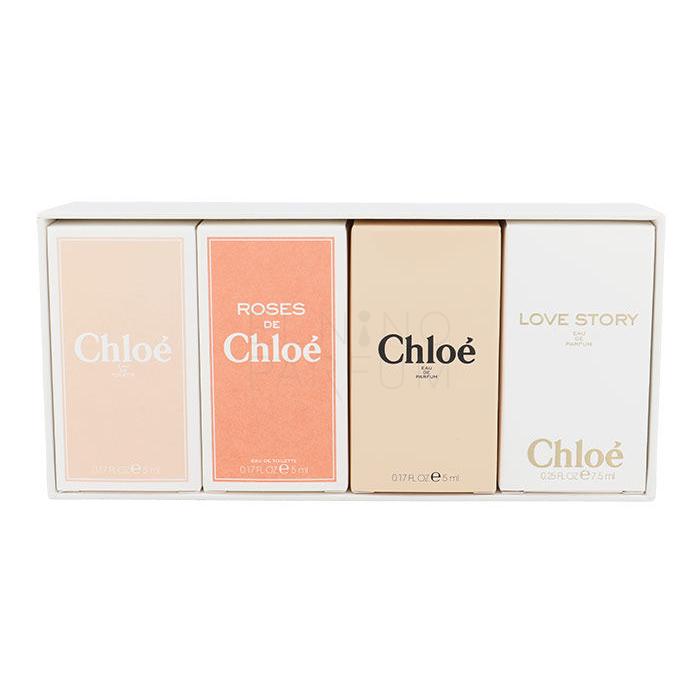 Chloé Mini Set 1 Zestaw Edp 5ml Chloé + 5ml Edt Chloé (2015) + 5ml Edt Roses de Chloé + 7,5ml  Edp Love Story