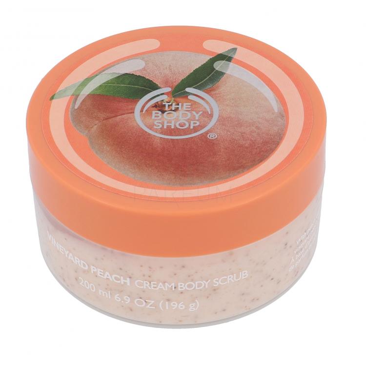 The Body Shop Vineyard Peach Peeling do ciała dla kobiet 200 ml