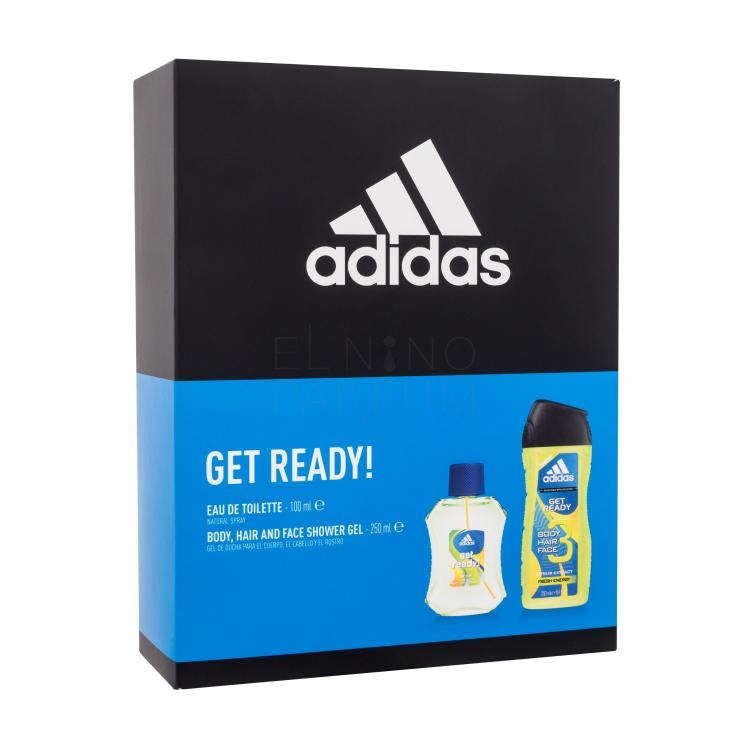 Adidas Get Ready! For Him Zestaw Edt 100ml + 250ml Żel pod prysznic