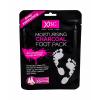 Xpel Body Care Charcoal Foot Pack Maseczka do nóg dla kobiet 1 szt