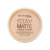 Rimmel London Stay Matte Puder dla kobiet 14 g Odcień 005 Silky Beige