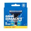 Gillette Mach3 Turbo Wkład do maszynki dla mężczyzn Zestaw