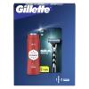 Gillette Mach3 Zestaw maszynka do golenia 1 sztuka + wymienna głowica 1 sztuka + żel pod prysznic i szampon Old Spice Whitewater 3in1 250 ml