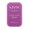 NYX Professional Makeup Buttermelt Blush Róż dla kobiet 5 g Odcień 12 All The Butta