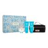 Versace Pour Femme Dylan Turquoise Zestaw woda toaletowa 100 ml + żel pod prysznic 100 ml + żel do ciała 100 ml + kosmetyczka