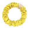 By Eloise London Silk Scrunchie Gold Heart Gumka do włosów dla kobiet 1 szt Odcień Mellow Yellow