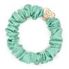 By Eloise London Silk Scrunchie Gold Heart Gumka do włosów dla kobiet 1 szt Odcień Mint