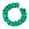 By Eloise London Silk Scrunchie Silver Heart Gumka do włosów dla kobiet 1 szt Odcień Jungle Green