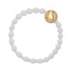 By Eloise London Gold Bling Tennis Ball Gumka do włosów dla kobiet 1 szt Odcień White