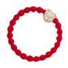 By Eloise London Bling Charms Diamanté Bubble Heart Gumka do włosów dla kobiet 1 szt Odcień Cherry Red