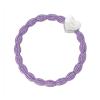 By Eloise London Metallic Silver Heart Gumka do włosów dla kobiet 1 szt Odcień Lilac