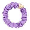 By Eloise London Silk Scrunchie Gold Heart Gumka do włosów dla kobiet 1 szt Odcień Lilac