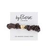 By Eloise London Silk Scrunchie Gold Heart Gumka do włosów dla kobiet 1 szt Odcień Mocha