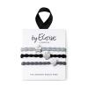 By Eloise London Set Stylish Silver Gumka do włosów dla kobiet 1 szt