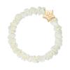 By Eloise London Skinny Silk Scrunchie Gold Star Gumka do włosów dla kobiet 1 szt Odcień Cream