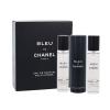 Chanel Bleu de Chanel 3x 20ml Woda perfumowana dla mężczyzn Twist and Spray 60 ml Uszkodzone pudełko