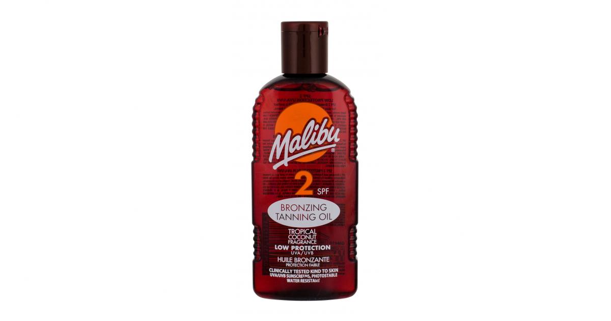 Malibu Bronzing Tanning Oil SPF2 Preparat do opalania ciała dla kobiet