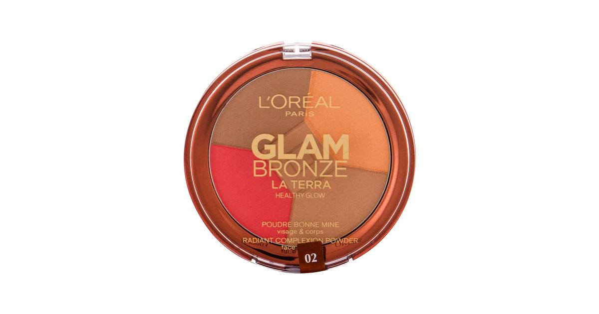 L'Oréal Paris Glam Bronze La Terra Healthy Glow Bronzer dla kobiet 6 g