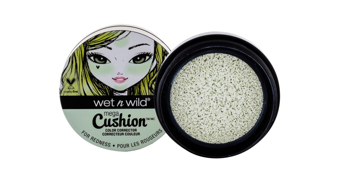 Wet n Wild Mega Cushion Color Corrector Korektor dla kobiet 8 g Odcień E764B Green ELNINO PARFUM