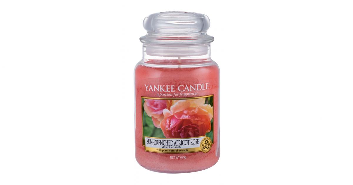 Yankee Candle SunDrenched Apricot Rose Świeczka zapachowa 623 g