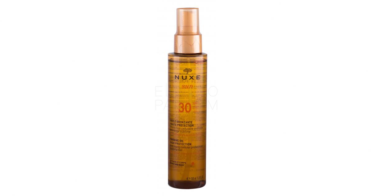 NUXE Sun Tanning Oil SPF30 Preparat do opalania ciała 150 ml ELNINO