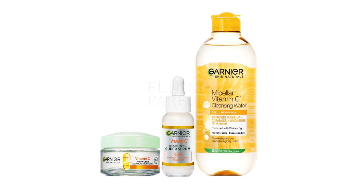 Zestaw Żel do twarzy Garnier Skin Naturals Vitamin C Glow Jelly Daily